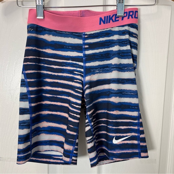 Nike Pro Pink and Blue Athletic Shorts size Small - Picture 1 of 7